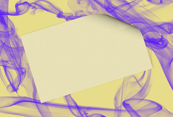 Note Paper Over Smoke