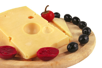 fresh yelllow cheese