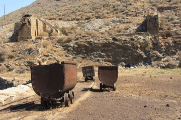 verlassene Mine auf Serifos, Griechenland