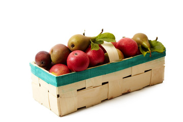 Basket with apple