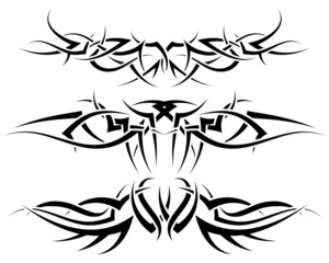 tribal tattoos set