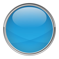 Bouton rond (vecteur ; bleu)