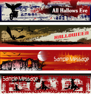 Halloween Web Banner Templates