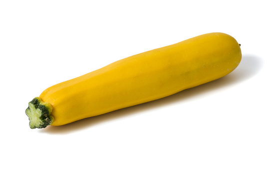 gelbe zucchini isoliert