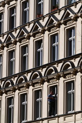 Häuserfront in Berlin Prenzlauer Berg