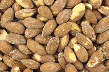 Obraz premium Close view of almonds