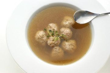 vegetable soup with meat balls