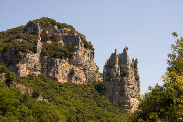 Fototapeta na wymiar Rocks in the shape of Cathedral