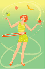 Juggler girl
