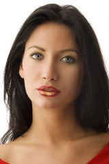 Obraz premium the red and gold woman