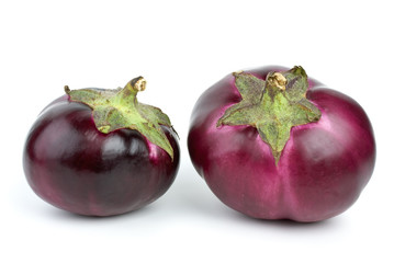 Three eggplants
