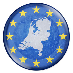 3D-Button - Eurozone - Niederlande