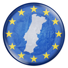 3D-Button - Eurozone - Portugal