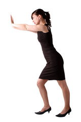 Businesswoman, isolated over white background