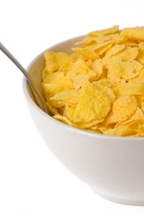 cornflakes in bowl