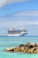 Cruise Ship in Tropical Waters