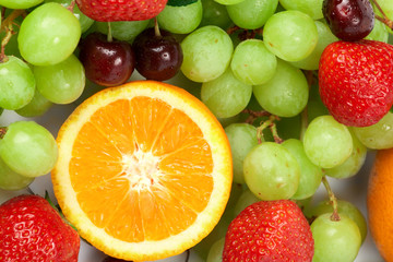 Still-life of fresh fruit