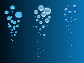 vector illustration of water bubbles