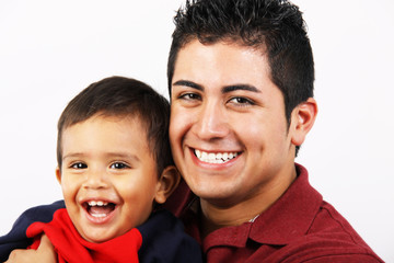 Hispanic Father & Son