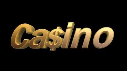 golden casino symbol with dollar