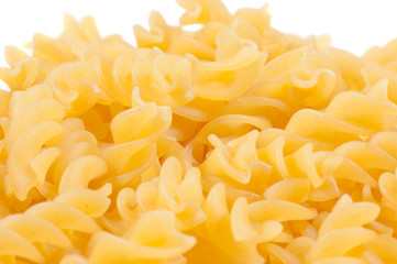 Yellow nice macaroni isolated