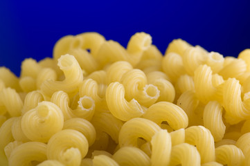 Dry pasta closeup