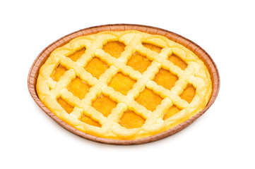 Sweet pie on the background