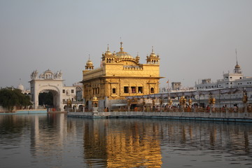 Golden temple in Amritsar, Punjab, India