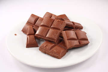 chocolate on a plate