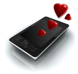 Message amour portable