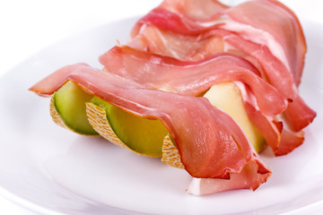 Parma schinken mit Melone