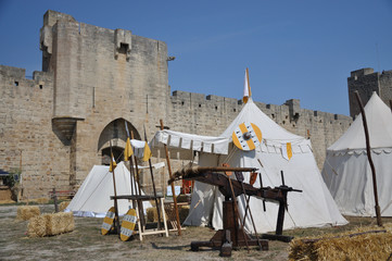 Siège d'une cité au Moyen Age