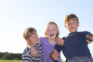 Fototapeta premium Three Kids