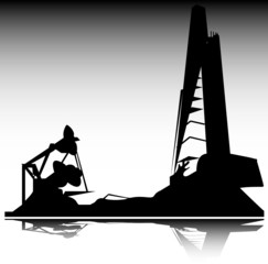 oil jack illustration
