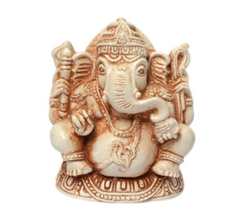 Ganesh statuette isolated
