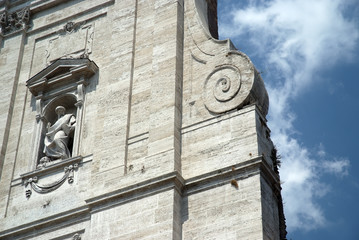 Naklejka premium Roma, scorcio di S. Maria in Vallicella
