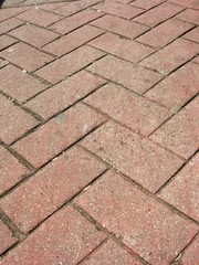 adoquines de color salmón