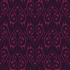 seamless pattern with stylized hearts