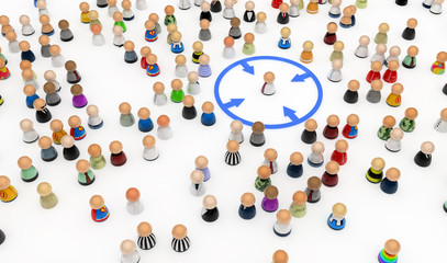 Cartoon Crowd, Circled Out