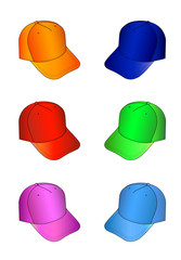 Multicolored caps