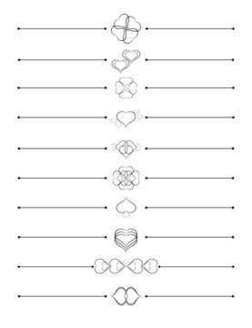 heart divider set