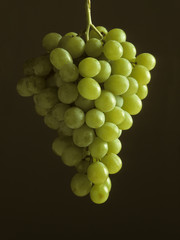 A bunch of green grapes