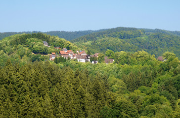 Fototapeta na wymiar Górska wioska w Harzu