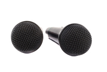 Microphone of black colour