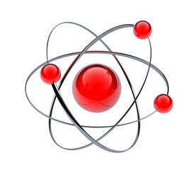 Orbital model of atom - obrazy, fototapety, plakaty