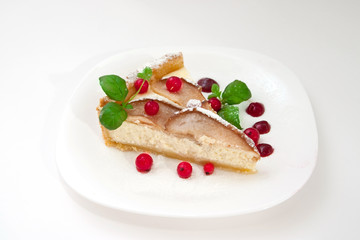Pear and cottache cheese pie