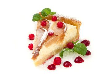 Pear and cottache cheese pie
