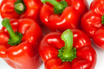 paprika , freigestellt auf weiss