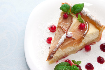 Pear and cottache cheese pie