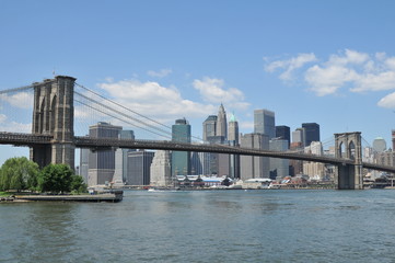 Fototapeta premium Brooklyn bridge & Lower Manhattan